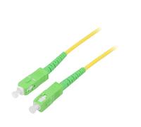 59641 fibre optic patch cable OS2 SC/APC, 5m LSZH yellow Goobay on both sides