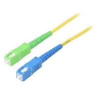 59665 Fiber Optic Patch Cable OS2 SC/APC,SC/UPC 25m LSZH Yellow Application: ...