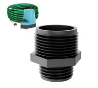 599030 Compatible with Little Giant GH-1, 1-Inch MNPT x 3/4-inch Male GHT Garden Hose Reducer/Adapter for Utility, Pond or Hydroponic Pumps with 1-inch FNPT discharge