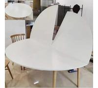 59in White Foldable Round Tabletop Extender - Versatile Indoor/Outdoor Temporary Table Replacement - Large Round Folding Table for Events Parties and Gatherings