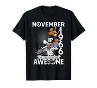 59th Birthday Bear Legends November 1966 59 Years Old Men T-Shirt