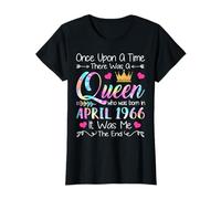 59th Birthday Gift Girl 59th Birthday Queen April 1966 T-Shirt