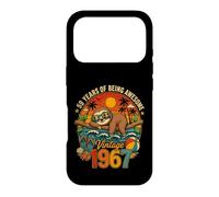 59th Birthday Retro Sloth Tropical Vintage 1967 59 Years Old Case for iPhone 17 Pro