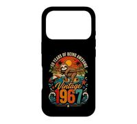 59th Birthday Retro Sloth Tropical Vintage 1967 59 Years Old Case for iPhone 17 Pro