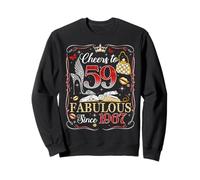 59th Birthday Women Cheers to 59 Years Fabulous Since 1967 Sweatshirt