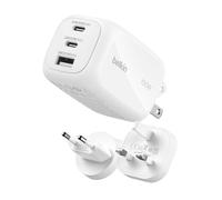 5A 100W GaN Mains Charger with 2 USB-C/USB-As, Compatible PD 3.0/PPS