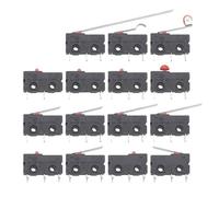 5A 125V250V KW12 Travel Limit Switch KW11-3Z-2 With Handle 16mm Contact Button KW12-N 2Pin/3Pin KW12-A NO/NC(Lever 55MM,15PCS)