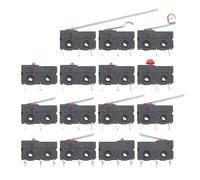 5A 125V250V KW12 Travel Limit Switch KW11-3Z-2 With Handle 16mm Contact Button Micro switch KW12-N 2Pin/3Pin KW12-A NO/NC(Roller Lever,5PCS)
