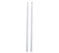 5a 16 Inch Drumsticks for Drum Set with Oval Wood Tip and Sweatproof Grip | Thick Tapered Design with Smooth Crackle Pattern, Break-resistant Oak Material, for Live Performances and Band Rehearsal