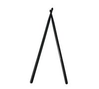 5A Colorful Nylon Drumsticks - Non-Slip Jazz/Rock/Snare Drumsticks with Shock Absorption for Pro-Grade Practice & Live Performances(Black)