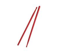5A Colorful Nylon Drumsticks - Non-Slip Jazz/Rock/Snare Drumsticks with Shock Absorption for Pro-Grade Practice & Live Performances(Red)