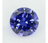 5A Cubic Zirconia Stone Multicolor Round Shape Brilliant Loose Stones Synthetic Gems Beads for Jewelry 0.8~12mm AAAAA-Tanzanite-CZ-9.0mm 10pcs