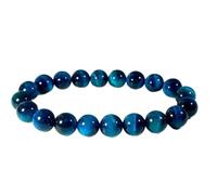 5A Grade Stone Tiger Eye Bracelet A Gemstone Jewelry That A Of And Style To Any Appearance Making It The Perfect Accessory For Both Men Qhw668 (Blue, 12x9x1cm)