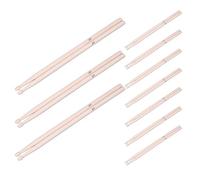 5a Maple Wooden Drumsticks 10 Pairs Khaki Drum Sticks | Beginner Drummers, Band Practice and Rhythm Use, Ample Replacement Pack for Percussion Sessions