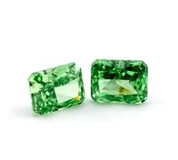 5A Octangle Radiant Crushed Ice Cut Loose CZ Stone Cubic Zirconia Synthetic Gemstone For Jewelry No. 10 Light GN8 7x9mm 5pcs