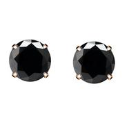 5A Stunning Black Obsidian Hypoallergenic Quartz Stone Surgical 316L Stainless Steel,Hypoallergenic Tragus Cartilage Sleeper Earrings,Earring Stud Gift Box,Men Women Womens Mens…, 8 mm, Stainless