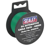 5A Thick Wall Automotive Cable - 7M Reel - Single Core - Pvc Insulated - Green
