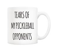 5Aup Tears of My Pickleball Opponents Ceramic Mug - Funny Ideal for Players, Dad, and Friends - Cup for Father's Day, Mother's Day, and Holidays - 11oz Coffee Mug for Pickleball Lovers
