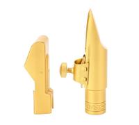 5C Brass Metal Alto Sax Mouthpiece, E Flat Saxophone Mouthpiece with Cap Ligature