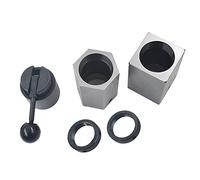 5C Collet Block Set - Hex Collet Block, Square Collet Block, Quick-acting Rings, Lever Collet Closer Holder