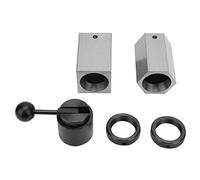 5C Collet Block Set, Hex Square Rings & Collet Closer Holder for Milling Machines Lathes, High Precision Tooling Accessories with Durable Construction for Accurate Grinding and Cla
