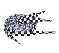 5Chaos Vibrant Shoelaces for Fun, Cool Design with Metal Aglets 1 Pair, Checkered, 55" (140CM)