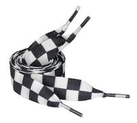 5Chaos Vibrant Shoelaces for Fun, Cool Design with Metal Aglets 1 Pair, Ribbon Checker, 47"
