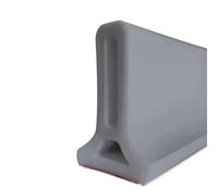 5CM/6.5CM/10CM High Shower Threshold Water Dam, 78.7 Inch Collapsible Self-Adhesive Barrier, Stopper for Wet and Dry Separation Bathroom and Kitchen(Gray,Height: 100mm)(Grey,Height: 65mm)
