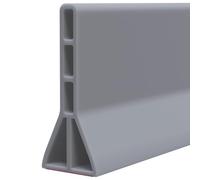 5CM/6.5CM/10CM High Shower Threshold Water Dam, 78.7 Inch Collapsible Self-Adhesive Shower Water Barrier, Water Stopper for Wet and Dry Separation Bathroom and Kitchen(Gray,Height: 100mm)