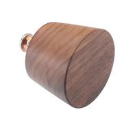 5cm Cone-Shaped Black Walnut Wood Drawer Knob Cabinet Pull Handle for Wardrobe Cupboard Door, Simple Wooden Cone Cabinet Knobs for Kitchen and Furniture