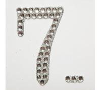 5cm Diamante Self Adhesive Glitter Number Sticker 7