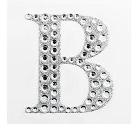 5cm Diamante Self Adhesive Glitter Sticker Letter B