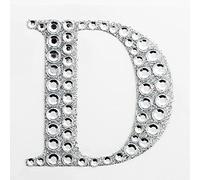 5cm Diamante Self Adhesive Glitter Sticker Letter D