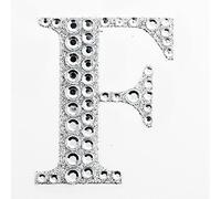 5cm Diamante Self Adhesive Glitter Sticker Letter F
