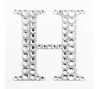 5cm Diamante Self Adhesive Glitter Sticker Letter H