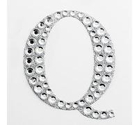 5cm Diamante Self Adhesive Glitter Sticker Letter Q
