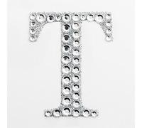 5cm Diamante Self Adhesive Glitter Sticker Letter T