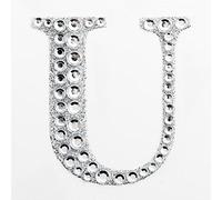 5cm Diamante Self Adhesive Glitter Sticker Letter U