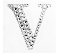 5cm Diamante Self Adhesive Glitter Sticker Letter V