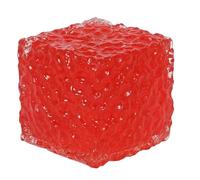 5cm Ice Cube Squishy Stress Fidget Stress Relief Soft Elastic Sensory Relaxation and Focus for Teens and Adults, Gifts for Birthday and Party. Red