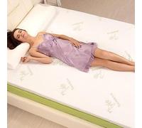 5cm Memory Foam Mattress Topper Kingsize Bed, With Removable Bamboo Cover, Thick Soft Comfortable Antibacterial Hypoallergenic Memory Foam Mattress Enhancer For Bed