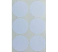 5cm Round Sticker White Label Dots for Multi-Purpose for Jars, Storage and Identification (50mm) - 72 Pack, Permanent Adhesive Labels by Royal Green
