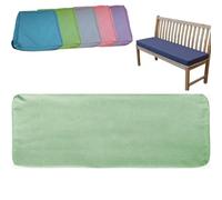 5cm Thick Seat Cushion Bench Cover, Replacement Seat Cushion Cover with Zipper Non-Slip Linen Cover for Bench Cushion Garden Bench Washable Seat Cushion Cover