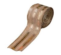 5cm Wide Christmas Ribbon Roll - Red & Green Stripe for Tree Garland, DIY Gift Wrapping, Home Decor, 10 Yards per Roll- Style a