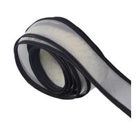 5cm Wide Mesh Binding Ribbon Tulle Ribbon Sinamay Hat Binding Tape Trim for Bowknot Headband Making Project