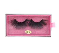 5D 25mm False Eyelashes Fake Eyelashes Fluffy Curling Long Looking Lashes for Daily Use Parties Wedding Dating Shopping 1 Pair (LD12)