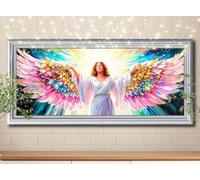 5D Angel,Landscape Diamond Painting,Full Drill Diamond Art Painting Kit for Adults large 60x120cm,DIY Cross Stitch Rhinestone Arts Picture,Crystal Art Kits for Kids Gifts Home Wall Decoration 58Y-6053