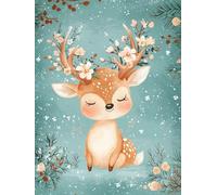 5D Animals Diamond Painting Kits for Beginners Adults, DIY Flowers Diamond Art Kits, Square Full Drill Gem Art Crafts, Crystal Embroidery Cross Easy Kits for Home Wall Decor 32x40inch（PF-55681）