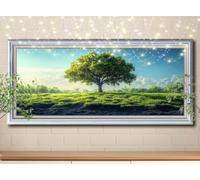 5D Big Tree,Landscape Diamond Painting,Full Drill Diamond Art Painting Kit for Adults large 100x200cm,DIY Cross Stitch Rhinestone Arts Picture,Crystal Art Kits for Kids Gifts Home Wall Decor 58Y-1019