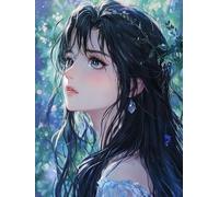 5D Cartoon Diamond Painting Kits for Beginners Adults, DIY Landscape Diamond Art Kits, Square Full Drill Gem Art Crafts, Crystal Embroidery Cross Easy Kits for Home Wall Decor 32x40inch（PF-55597）